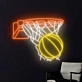 Basketball Shot Neon Sign