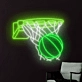 Basketball Shot Neon Sign