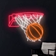 Basketball Shot Neon Sign