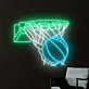 Basketball Shot Neon Sign