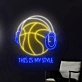 Customize This Is My Basketball Style Neon Light