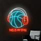 Customize This Is My Basketball Style Neon Light