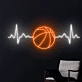 Basketball Heartbeat Neon Light