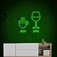 Relaxing Tea in the Morning, Whiskey at Night Neon Sign