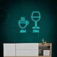 Relaxing Tea in the Morning, Whiskey at Night Neon Sign