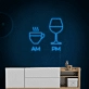 Relaxing Tea in the Morning, Whiskey at Night Neon Sign