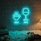 Relaxing Tea in the Morning, Whiskey at Night Neon Sign