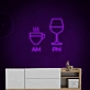 Relaxing Tea in the Morning, Whiskey at Night Neon Sign