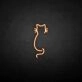 'Cat back' neon sign