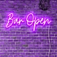 Welcoming Bar Open Neon Light