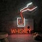 Customize Bold Drink WHISKEY Neon Sign