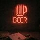 Customize Frosty Beer Glass Neon Light