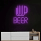 Customize Frosty Beer Glass Neon Light