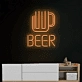 Customize Frosty Beer Glass Neon Light
