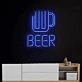 Customize Frosty Beer Glass Neon Light