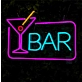Customize Chic Cocktail Bar Neon Sign