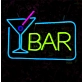 Customize Chic Cocktail Bar Neon Sign