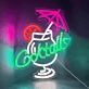 Customize Refreshing Summer Cocktail Glass Neon Light