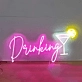 Customize Lively Drinking Cocktail Neon Sign