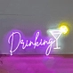 Customize Lively Drinking Cocktail Neon Sign