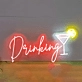 Customize Lively Drinking Cocktail Neon Sign