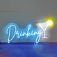 Customize Lively Drinking Cocktail Neon Sign