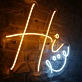 Hi Neon with a Smile Brighten Your Space with Friendly Greetings