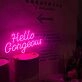 Hello Gorgous2  neon sign