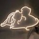 Groom Kissing Bride's Forehead Style 2 Neon Light
