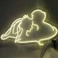 Groom Kissing Bride's Forehead Style 2 Neon Light