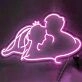 Groom Kissing Bride's Forehead Style 2 Neon Light