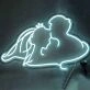 Groom Kissing Bride's Forehead Style 2 Neon Light