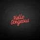 Hello Gorgous2  neon sign