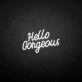 Hello Gorgous2  neon sign