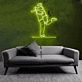 Lovers' Embrace Romantic Wedding Neon Sign