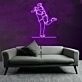 Lovers' Embrace Romantic Wedding Neon Sign