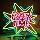 Lively PARTY TIME Neon Sign