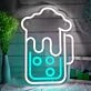 Bubbling Beer Mug Neon Light