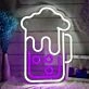 Bubbling Beer Mug Neon Light