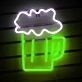 Bubbling Cheers Beer Mug Neon Sign