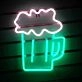 Bubbling Cheers Beer Mug Neon Sign
