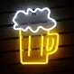 Bubbling Cheers Beer Mug Neon Sign