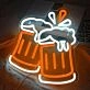 Toasting Beer Glass Style 1 Neon Light