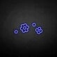 cute flowers' neon sign