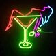 Cocktail Girl Neon Sign