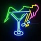 Cocktail Girl Neon Sign