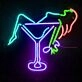 Cocktail Girl Neon Sign