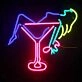 Cocktail Girl Neon Sign