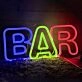 Simple BAR Letter Neon Sign