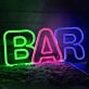 Simple BAR Letter Neon Sign